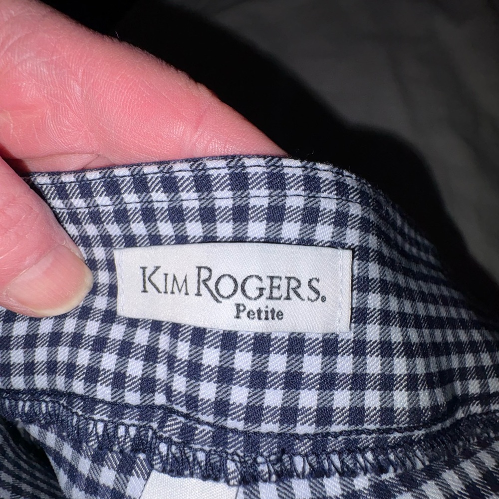Kim Rogers Black and White Checkered Capris - Picture 4 of 5